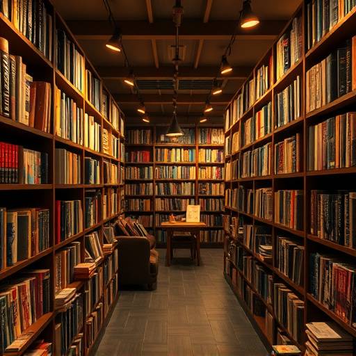 Image of Revive Bookstore interior with bookshelves