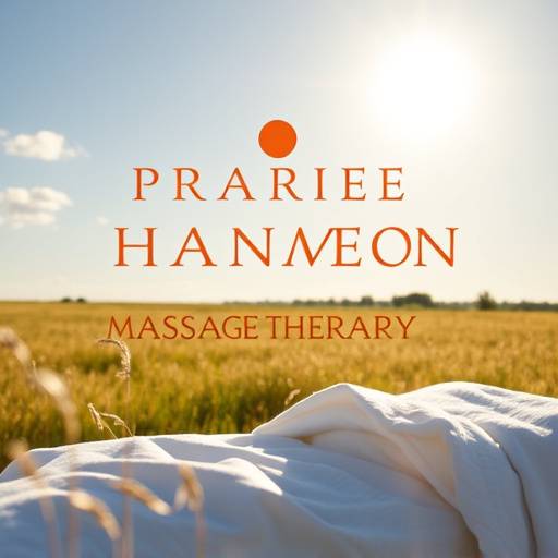 The front of 'Prairie Harmony Massage Therapy' on a sunny day